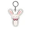 Chaveiro Pingente de Animal Alfabeto Infantil Fofo Transfronteiriço Acrílico Alfabeto Inglês Criativo Acessórios DIY Atacado