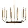 Candelabro post-moderno de poste de cobre completo diseñador personalizado creativo modelo simple habitación club invitado comedor dormitorio candelabro