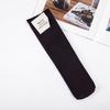 Calcetines de Color Morandi para Mujer Calcetines Coreanos Rizados Rectos Sin Raíz Apilados Color Caramelo Estilo Japonés Etiqueta de Tela Calcetines de Tubo Medio