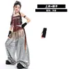 Ropa de Hip Hop para Niñas de Jazz Moda Verano para Niñas Ropa de Baile Tendencia Genial Disfraz de Jazz para Actuación Infantil