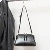 2026 Nueva Bolsa de Concha de Piel de Vaca Bolso de Bolos Vintage Bolso de Hombro Único a la Moda Debajo del Brazo