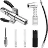 Accesorios para herramienta de lubricación de boquilla de pistola de grasa de 90 grados, conector acoplador de grasa, cabeza de pistola de boquilla de grasa tipo aguja de fábrica