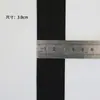 Banda Elástica Engrosada al por Mayor, Banda Elástica Ancha Suave para Cintura, Tela Cepillada de Nylon Doble Cara Negra y Blanca de 1-8 cm, en Stock