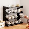 Rack de Armazenamento de Copos de Água Suporte de Copos de Mesa Armazenamento de Conjunto de Chá Caneca Bar de Água Café Casa Gabinete Lateral de Jantar Multicamadas
