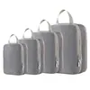Set de bolsas de almacenamiento para viajes transfronterizos, organizador de equipaje, bolsa de almacenamiento portátil y compresible de mano, bolsa para ropa interior, bolsa de aseo