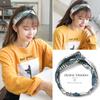 Banda elástica cruzada para el cabello de primavera y verano de Corea del Sur, banda de seda de gasa para el cabello para mujeres, accesorios para el cabello, tocados deportivos para lavarse la cara, venta al por mayor