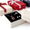 Caja de embalaje de joyería de color sólido personalizada, caja de dos piezas para anillos, embalaje para cajas de collares, pendientes y joyería, exclusivamente para suministro transfronterizo