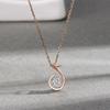 Nuevo Collar de Plata Esterlina 925 para Mujer Nota Musical Melodía Inteligente Celebridad Cibernética Colgante Simple Sentido de Diseño Nicho Cadena Clavícula Ins