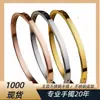 Pulsera Popular Transfronteriza de Acero de Titanio Brillante para Mujer, Pulsera de Acero Inoxidable para Niñas, Pulsera de Gama Alta que No se Desvanece al por Mayor