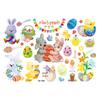 Pegatinas de Tatuajes Temporales de Huevos de Pascua Pegatinas de Tatuajes para Niños Pegatinas de Tatuajes para Fiestas de Cumpleaños Pegatinas de Transferencia al Agua