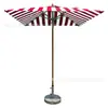 Sombrilla Cuadrada Casual Empujada a Mano para Sol Terraza Abierta Jardín de Villa Patio de Hotel Cafetería Exterior Parasol