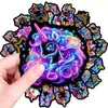 Adesivos de Desenho de Unicórnio Neon Coloridos, Materiais para Diário Coração Girly, Adesivos Decorativos Tendência Cool para Copo de Água, 50 Adesivos à Prova d'Água