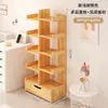 Estante pequena simples, estante de armazenamento de chão, prateleira de armazenamento de parede, estante de exibição para sala de estar/escritório, armário de armazenamento estreito ao lado da mesa