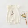 Ropa para Bebés y Niños Anyang, Atuendo de Princesa Estilo Chino, Ropa de Exterior con Manga de Avión, Mameluco para Bebé Niña, Traje Retro para Gatear