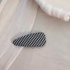 Xadrez de estilo coreano Houndstooth Hairpin Estilo ocidental Extrovertido All-match Hairpin Cocar Lado da Menina Grampo de Cabelo Bonito High-end Acessórios para o Cabelo