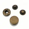 Botão de Pressão Metálico para Jaqueta de Penas 831 # 633 # 655 Conjunto de Botões de Pressão de Cobre de Três Peças em Estoque do Fabricante