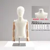 Mannequin Infantil de Meio Corpo com Ombros Caídos Estilo Coreano para Meninos e Meninas, Suporte de Exibição de Roupas Infantis