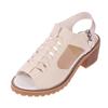 Sandálias para Mulheres Verão Planas Impermeáveis Plataforma Fundo de Tendão Sandálias Femininas Boca de Peixe Zíper Lateral Retro Versátil Sapatos Femininos Atacado