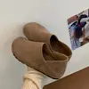 Sapatos Birkenstock baixos estilo retrô coreano, bico redondo, sem cadarço, para mulheres, novo modelo outono 2026, estilosos e versáteis para o dia a dia