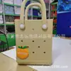 Nova Bolsa Feminina EVA Impermeável Moda Bolsa de Mão Bolsa com Furos DIY Bolsa Transversal Mini Bolsa de Praia Bolsa Tote