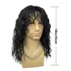 Comercio exterior nuevo peluca punk rock para hombre europea y americana pelo corto rizado peluca de disfraz de Halloween fábrica venta al por mayor tocado