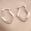 Nuevos Pendientes de Cristal Gota de Agua de Color Retro Europeo y Americano, Pendientes Brillantes y Versátiles para Mujer, Pendientes Populares de Lujo Ligero al Por Mayor