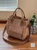 Estilo Original Pana Multibolsillos Bolso Tote de Mano Cruzado Estudiante Simple Versátil Portátil Bolsa para Lonchera