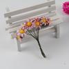 Rosa flor pequeña de tela flor de ciruelo simulación flor de papel DIY flor de simulación caja de regalo caja de dulces material de corona decorativa