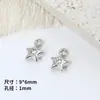 Colgante de Aleación de Estrella de Mar Fresca Incrustada con Resina Colgante Material para Collar Pendiente Llavero Hecho a Mano DIY