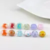 Cuentas de Ábaco de Vidrio de Colores Puntos de Arcoíris Hechas a Mano Accesorios de Cuentas Hechos a Mano para Hacer Joyería
