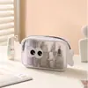 Bolsa de Lavado de Malla Beilian Portátil para Viaje Gran Capacidad Manual para Maquillaje EVA Impermeable Linda Bolsa de Playa Costera