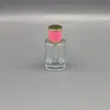 Botella de Perfume Premium de Vidrio de 40 ml con Tapa de Cuero en Forma de Prisma Octagonal Botella de Vidrio Portátil para Subempaque de Perfume Botella con Atomizador Exquisita para Cosméticos