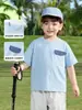 Camiseta Masculina Europeia de Resfriamento Manga Curta 2026 Nova Roupa Infantil Verão Criança Bebê Criança Pequena Manga Curta Casual