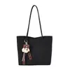 Bolso de mano con patrón tejido retro para mujer, nuevo y moderno bolso tote casual estilo coreano 2026, bolso de hombro simple y de gran capacidad