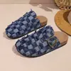 Sandalias Birkenstock de Mezclilla de Verano para Mujer Transfronterizas 2026 Nuevas Talla Grande Suela Plana Hebilla Perezosas Slip-on Zapatillas Cerradas