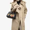 Bolsa Birkin Original de Couro para Mulheres, Bolsa de Mão da Moda, Versátil para o Dia a Dia, Combinação de Couro de Crocodilo e Vaca, Couro Puro, Luxo Discreto