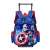 Mochila Escolar con Ruedas Modelo Nuevo Transfronteriza para Niños de 12 Pulgadas, Mochila de Estudiante de Primaria Rígida, Mochila Escolar de Jardín de Infancia con Dibujo de Kuromi