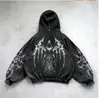 Sudadera con capucha cruzada, sudadera con capucha de invierno de alta calle unisex, top versátil