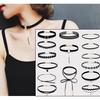 Venta caliente transfronteriza, collar de celebridades en línea de estilo coreano, gargantilla femenina de estilo coreano, cadena de clavícula de encaje, joyería de cadena de clavícula al por mayor