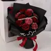 Dia dos Namorados Chinês Ins Manta de Luxo Buquê de Rosas Flor Imortal Flor Artificial Pronta Presente de Aniversário para Namorada