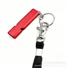 Apito de Metal Personalizado de Venda Quente Transfronteiriça com Cordão, Apito de Alta Frequência para Salva-Vidas, Apito de Emergência para Sobrevivência ao Ar Livre, Apito de Alumínio para Fogo