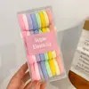Anillo de Toalla de Estilo Coreano de Alta Elasticidad de Colores Banda para el Cabello Estilo Bosque Simple Lazo para el Cabello Banda de Goma Caja de Accesorios para el Cabello Venta al por Mayor