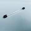 Tubo de Plástico Transparente Tubo de PC Tubo Transparente Tubo Duro Tubo Redondo con Tapa Tubo de Empaque Tubo para Incienso Diámetro Exterior 8mm Diámetro Interior 6mm