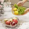 Nova 2025 Prato de Frutas PET em Formato de Coração Prato de Frutas Doméstico Mesa de Centro da Sala de Estar Lanches Prato de Frutas Secas Armazenamento de Doces