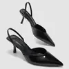 Zapatos de Tacón Alto con Punta Aguda de Moda de Verano Nuevos, Transfronterizos Europeos y Americanos al por Mayor para Mujer para Usar con Faldas, Sandalias de Moda para Uso en Exteriores