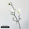 Flores de Magnólia Artificiais em Novo Estilo Chinês para Entrada Mesa de Chá, Decoração de Mesa de Jantar com Flores Artificiais, Enfeites para Sala de Estar, Armário de Vinho, Bouquet Decorativo para Rack de TV