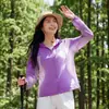 Roupa de Proteção Solar de Verão UPF50+ Estilo Montanha Leve Secagem Rápida Respirável Jaqueta para Pele para Mulheres, Adequada para Esportes de Corrida e Caminhada