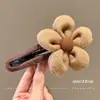 Pinza de Pelo de Pato para la Parte Trasera de la Cabeza, Sencillo Accesorio para el Cabello con Lazo de Color Contrastante, Tamaño Grande para Cabello Grueso, Adorno Versátil para el Cabello