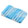 Design Europeu e Americano Porta-Sabonete Antiderrapante, Caixa de Sabonete com Drenagem, Suporte de Sabonete de Silicone Macio, Suporte de Drenagem, Armazenamento Criativo