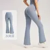 Pantalones de yoga acampanados para mujer para fitness, levantamiento de glúteos, absorbentes de sudor, secado rápido, transpirables, de cintura alta, adelgazantes, ajustados, pantalones deportivos de campana de pierna ancha